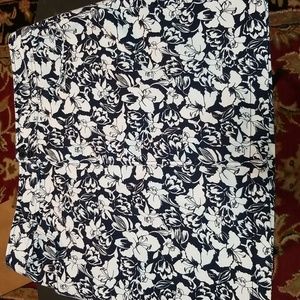 Chaps Floral Mini Skirt